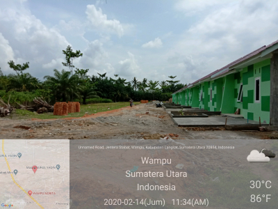 foto posisi tengah perumahan Jentera Residence