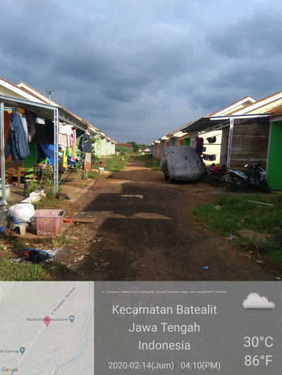 foto posisi tengah perumahan Saca Regency