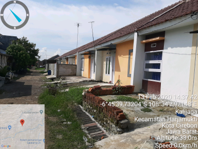 foto posisi tengah perumahan GERBANG PERMAI PAMENGKANG