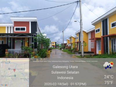 foto posisi tengah perumahan Aryamas Residence