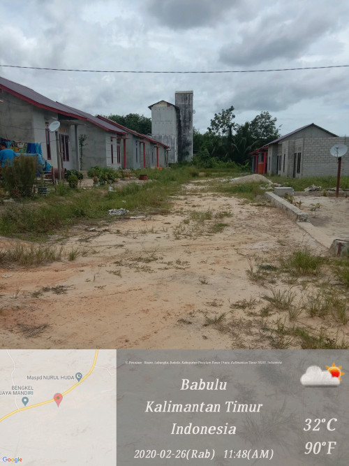 foto posisi tengah perumahan Villa Citra Labangka Barat