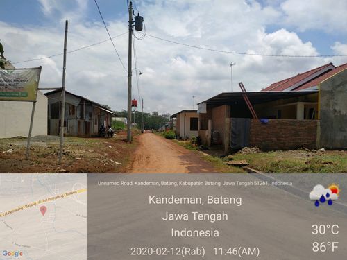 foto posisi tengah perumahan Mutiara Tragung