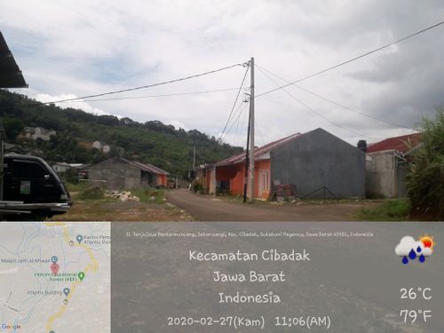 foto posisi tengah perumahan perumahan taman bolo permai