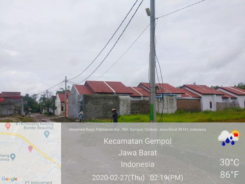 foto posisi tengah perumahan Greenland Palimanan
