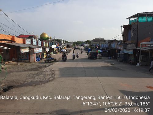 foto posisi tengah perumahan Bukit Gading Balaraja