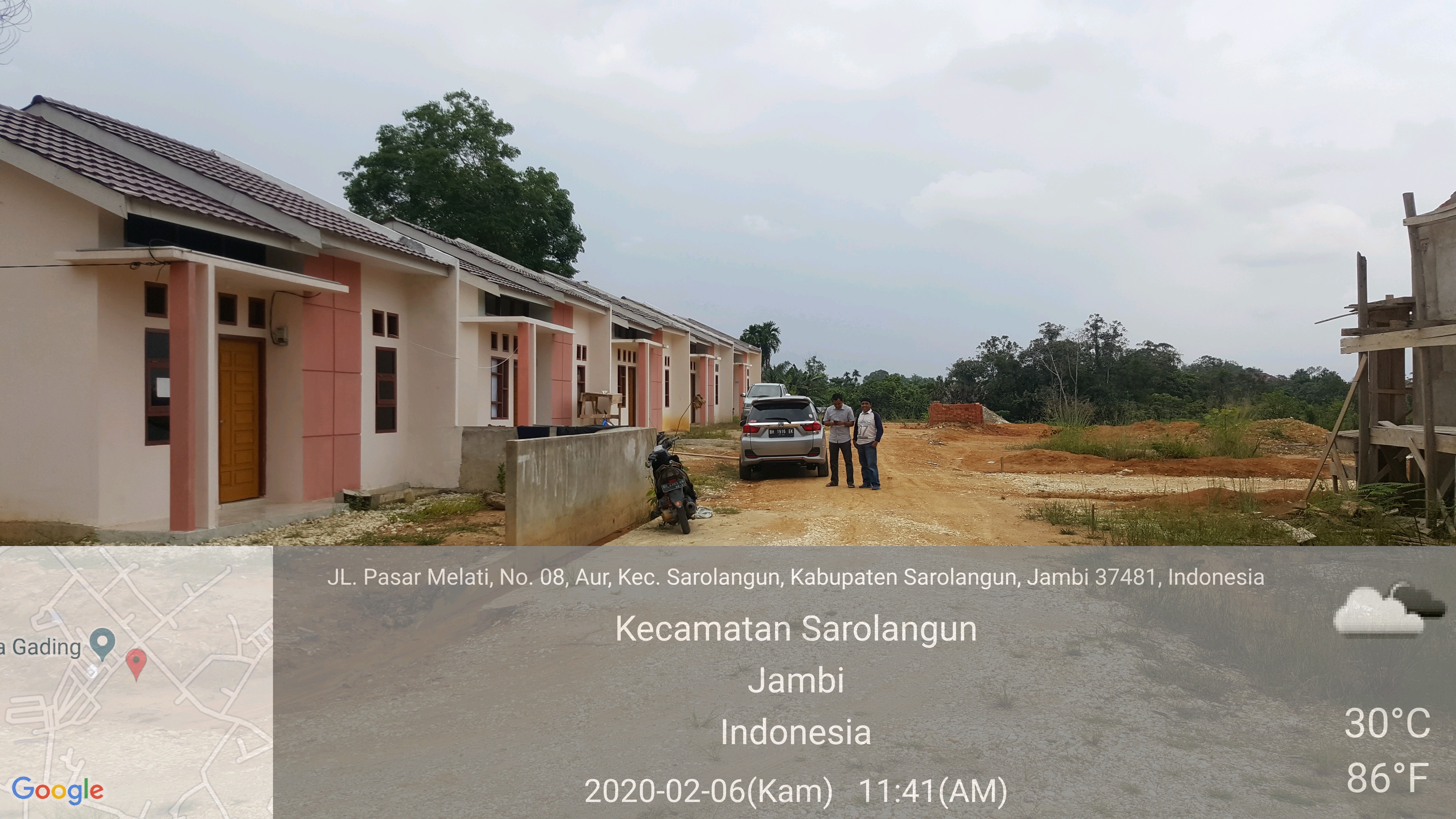 foto posisi tengah perumahan Simpang raya city