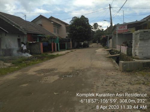foto posisi tengah perumahan Komplek Kuranten Asri Residence