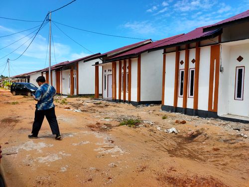 foto posisi tengah perumahan Villa kota intan 5