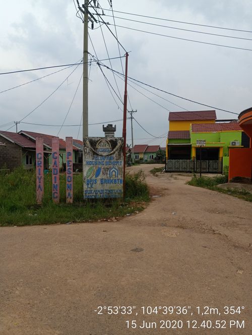foto posisi tengah perumahan Griya Gading Pesona