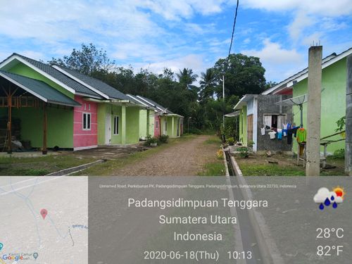 foto posisi tengah perumahan Graha Mandiri Cemerlang