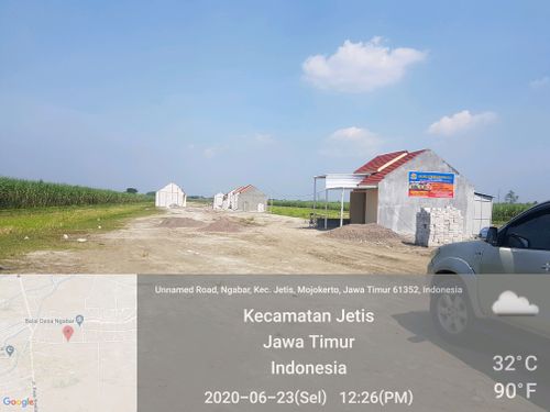 foto posisi tengah perumahan perumahan mentari ngabar