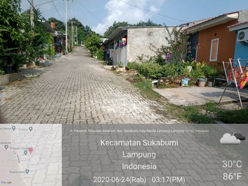foto posisi tengah perumahan Persada Asri
