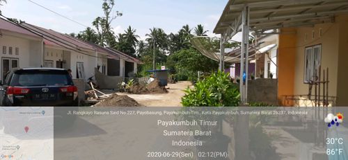 foto posisi tengah perumahan Green Mubarak