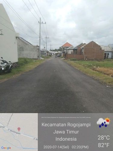foto posisi tengah perumahan Adi Mas Rogojampi Regency