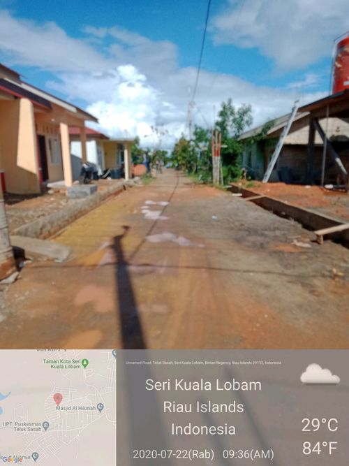 foto posisi tengah perumahan LOBAM MAS ASRI