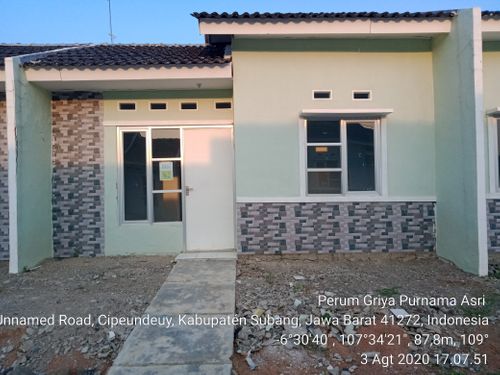 foto posisi tengah perumahan Griya Purnama Asri