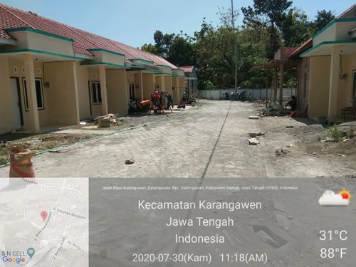 foto posisi tengah perumahan Graha Mulia Karangawen 2