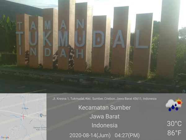 foto posisi tengah perumahan Taman Tukmudal Indah II