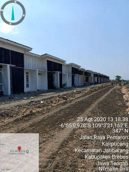 foto posisi tengah perumahan Mega Nirwana Brebes