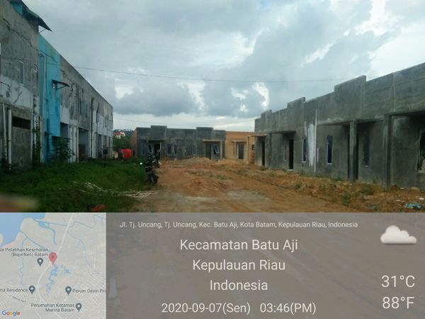 foto posisi tengah perumahan Yogo Marina