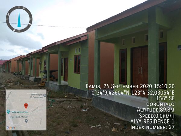 foto posisi tengah perumahan Alya Residence 1 Tahap 2