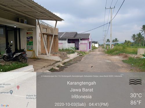 foto posisi tengah perumahan Puri indah residence