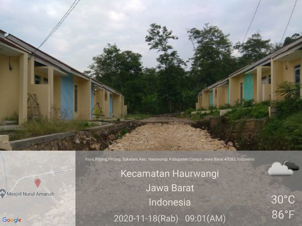 foto posisi tengah perumahan Green Mahligai cimeta