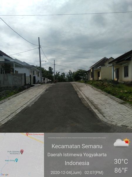 foto posisi tengah perumahan Puri semanu residence