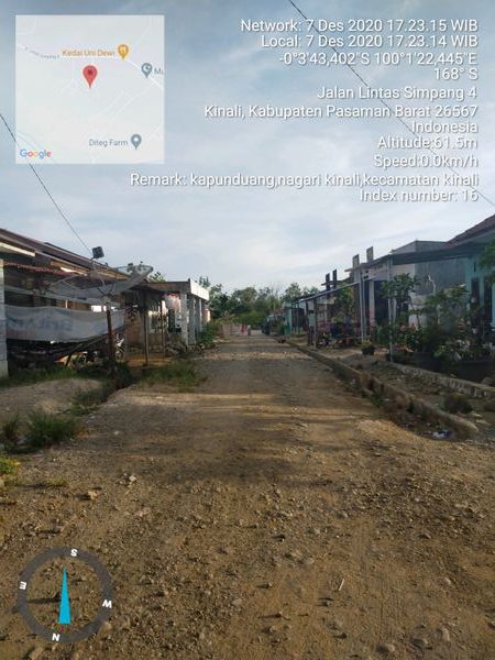 foto posisi tengah perumahan Griya city permai