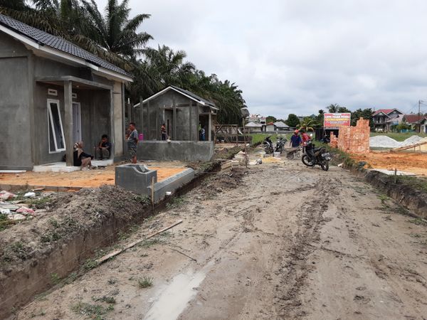 foto posisi tengah perumahan Griya panam permai