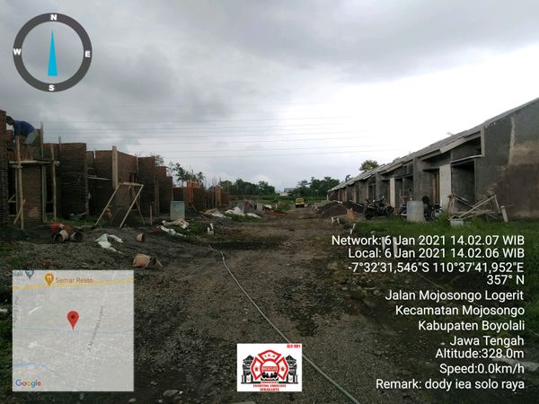 foto posisi tengah perumahan GRIYA BUMI BOYOLALI 2