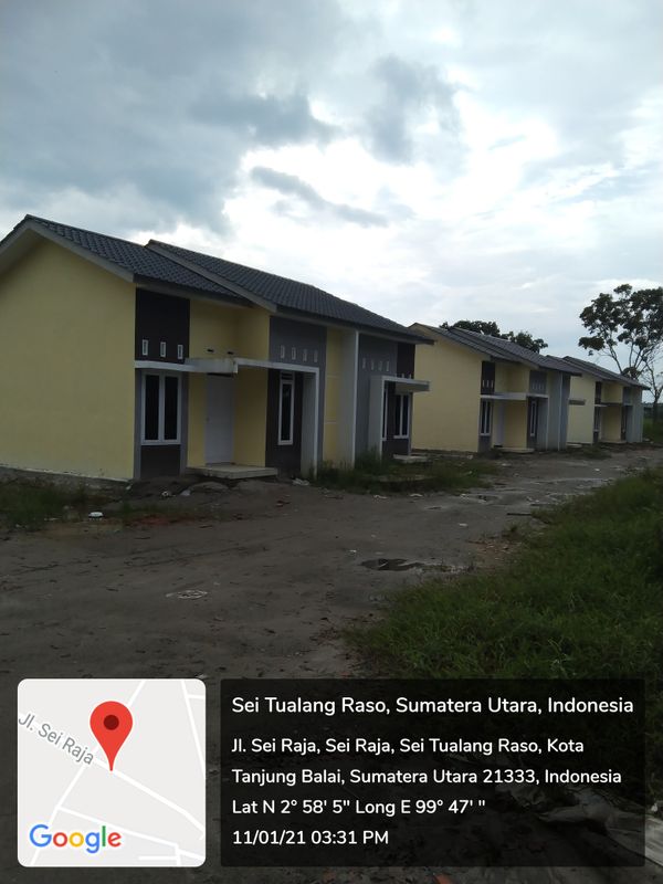 foto posisi tengah perumahan Sei Raja Residence