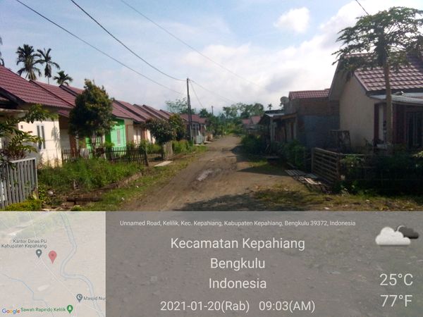 foto posisi tengah perumahan melati residence