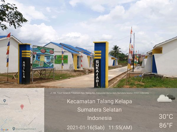 foto posisi tengah perumahan Amilia Permata Sukajadi