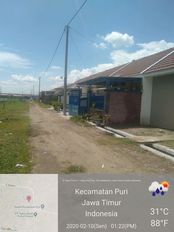 foto posisi tengah perumahan GRAND EMERALD PURI TAHAP 2