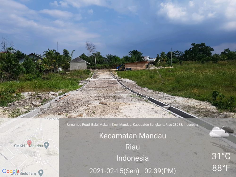 foto posisi tengah perumahan BUKIT MUTIARA INDAH