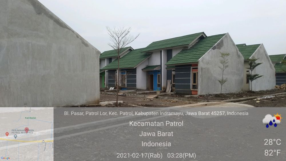 foto posisi tengah perumahan PESONA PATROL VILLAGE
