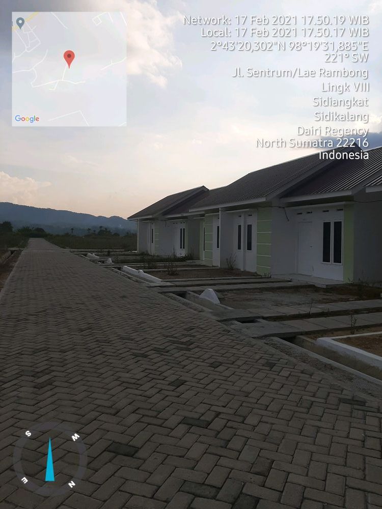 foto posisi tengah perumahan Green Baret Residence