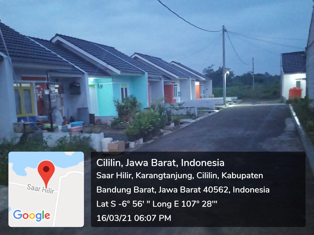 foto posisi tengah perumahan Chibule Village