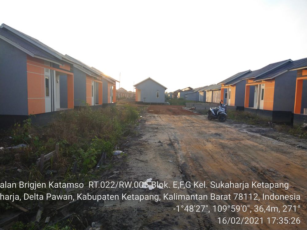 foto posisi tengah perumahan Bumi Pawan Residence Blok E,F,G
