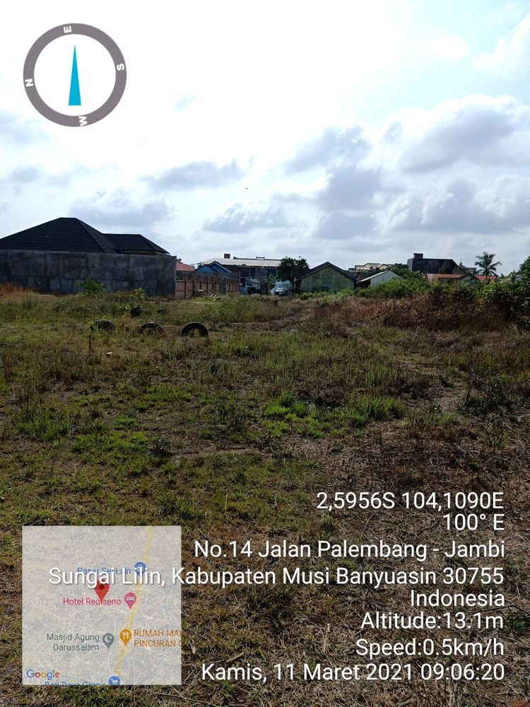 foto posisi tengah perumahan REDISENO SUNGAI LILIN