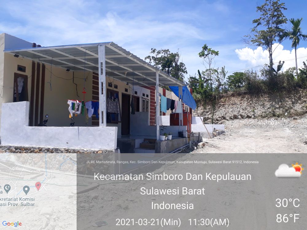 foto posisi tengah perumahan BTN ANGREK PERMAI SESE