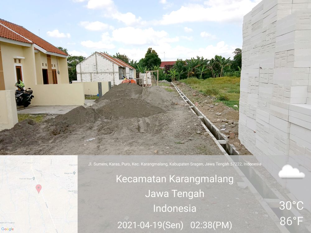 foto posisi tengah perumahan Rindang Asri