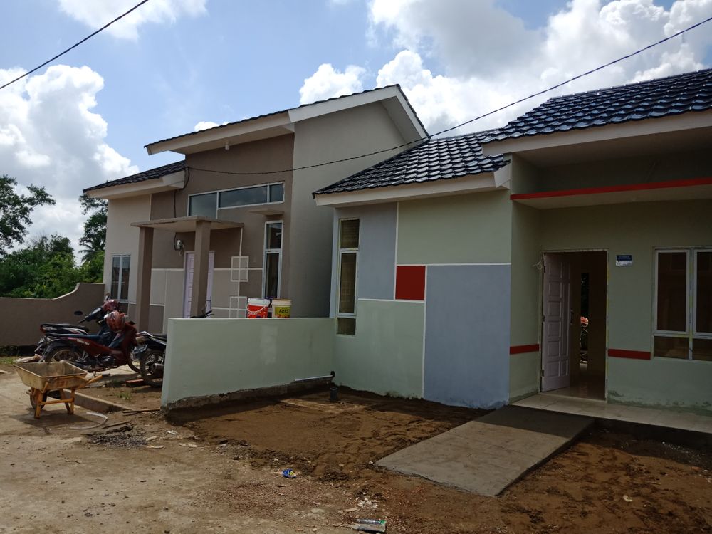 foto posisi tengah perumahan Berlian Melaburi Residence