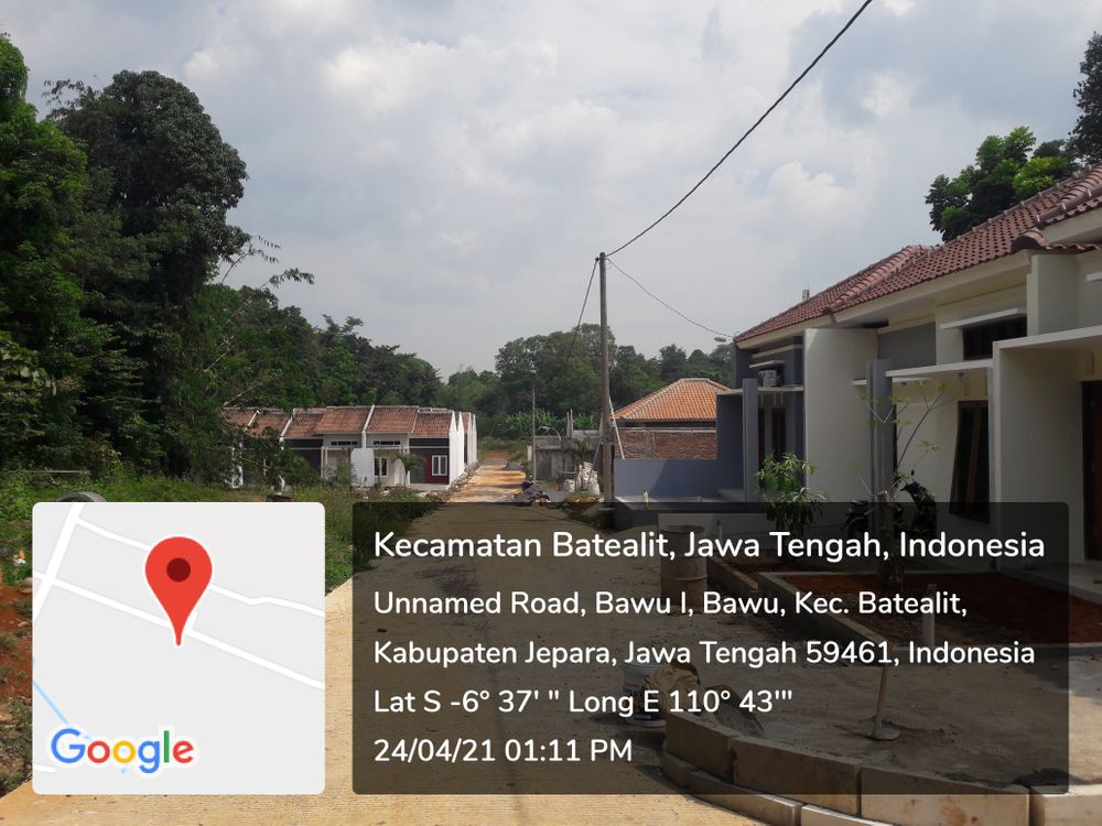 foto posisi tengah perumahan BAWU RESIDENCE