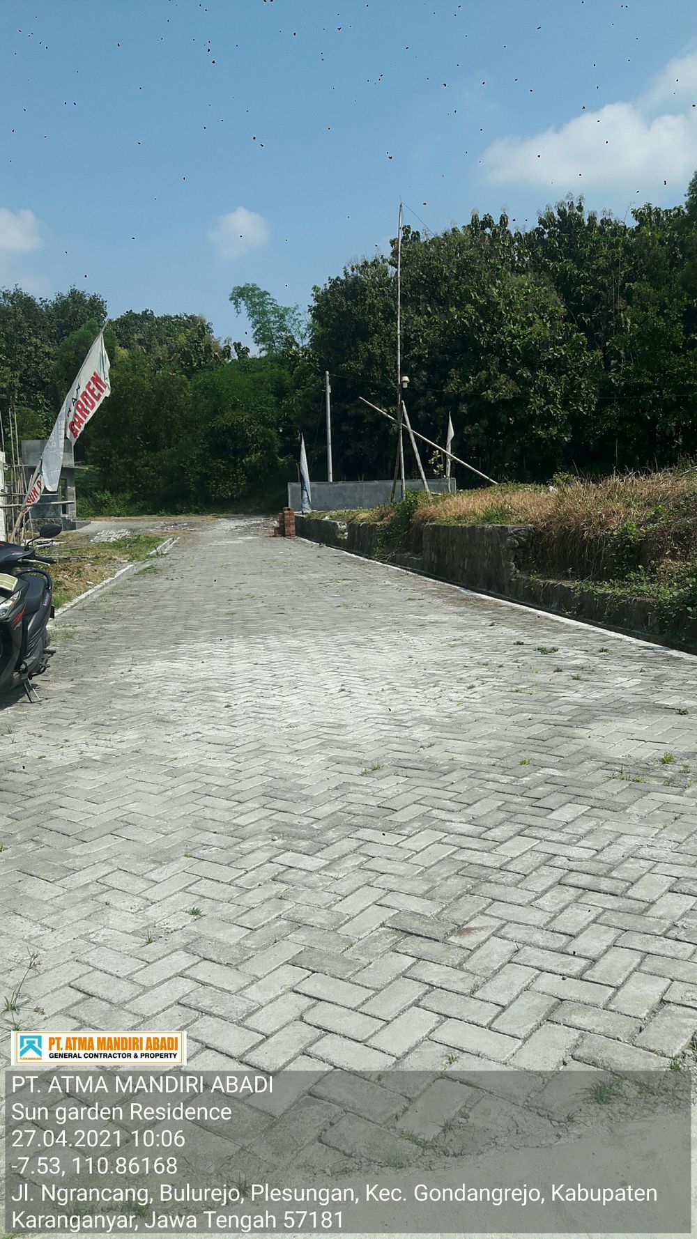 foto posisi tengah perumahan ATMA SUN GARDEN