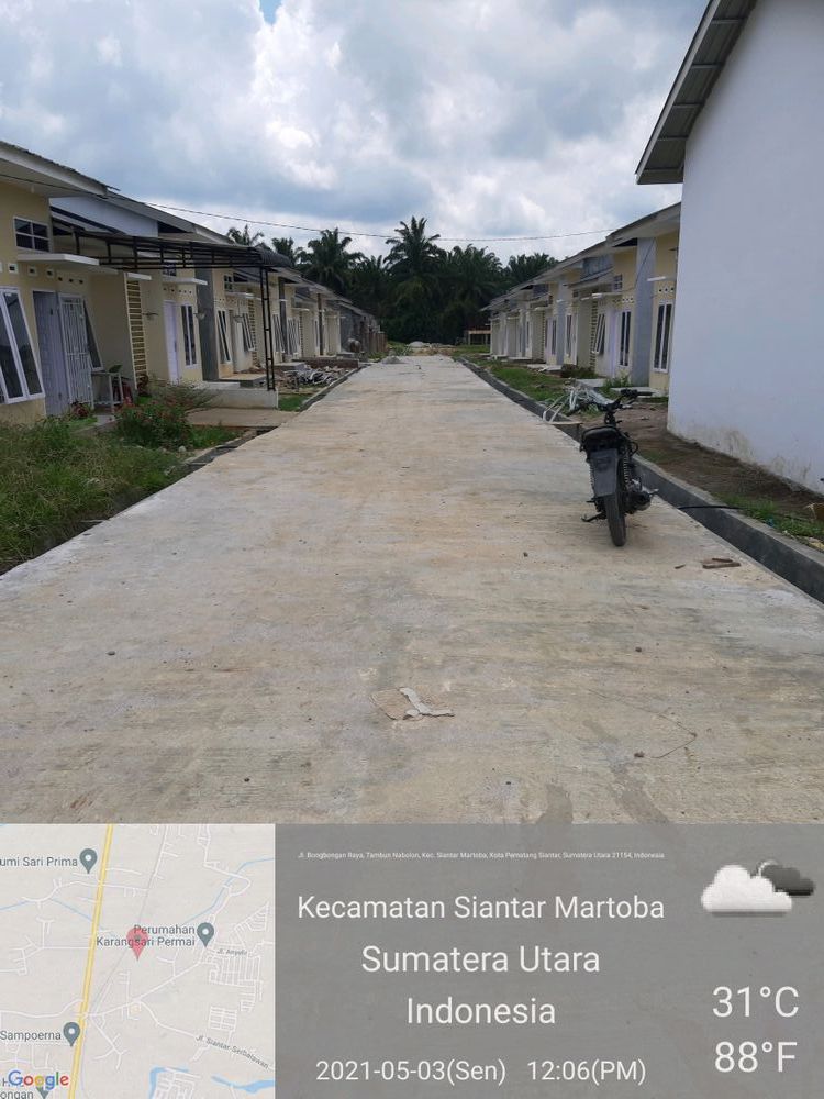 foto posisi tengah perumahan Permata hijau permai III