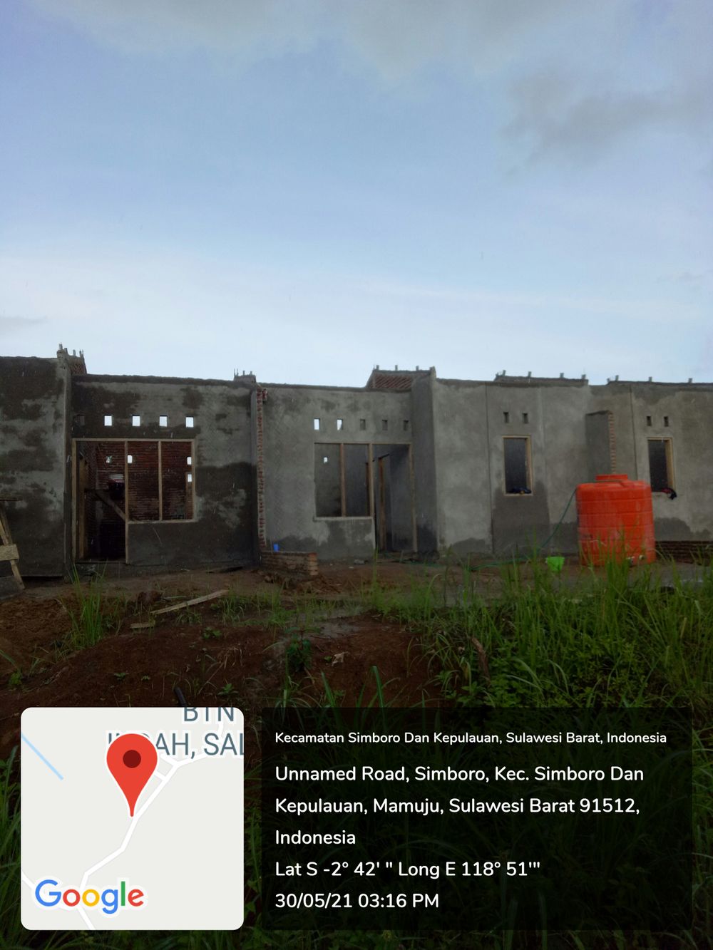 foto posisi tengah perumahan GRIYA UTAMA RESIDENCE PAMOMBONG MANDIRI