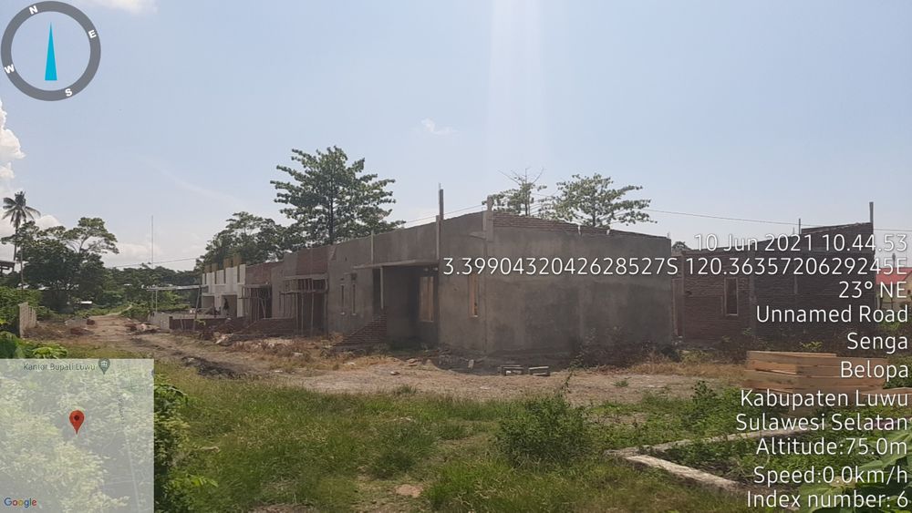foto posisi tengah perumahan kota belopa residence