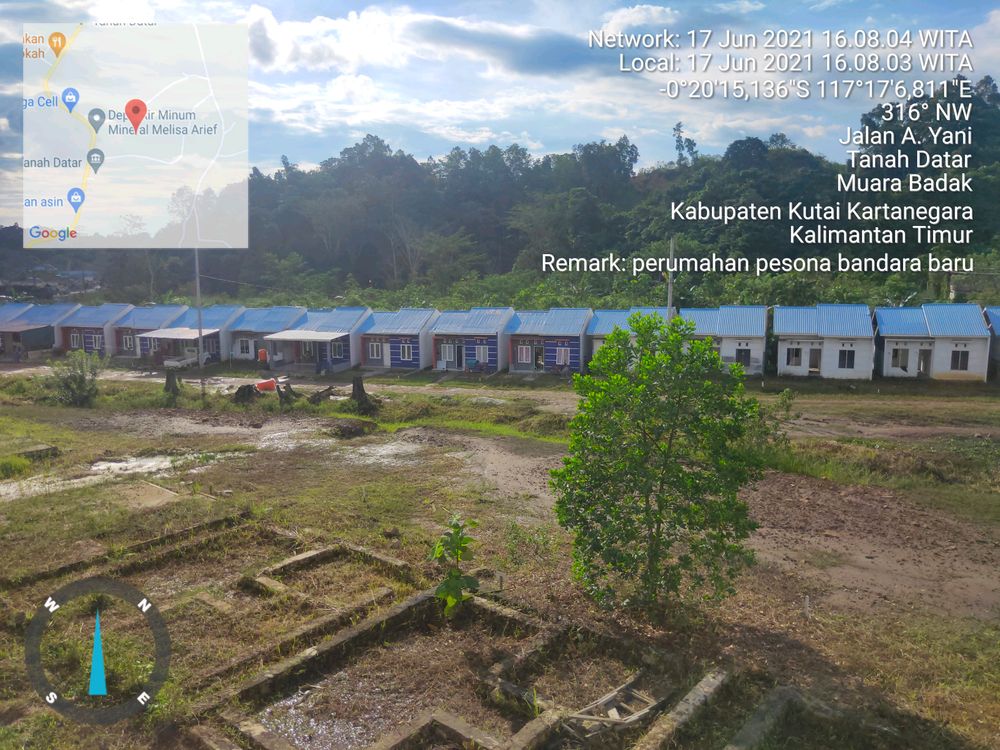 foto posisi tengah perumahan PESONA BANDARA BARU